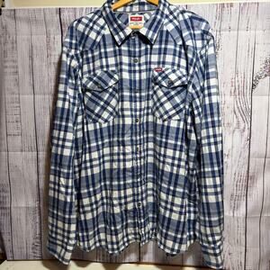 Vintage Wrangler Indigo Greensboro NC Button Down Men’s 3XL